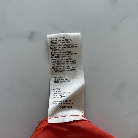 Anthropologie Maeve Flounce Maxi Dress Sz S Orange Preppy Coastal Casual Chic - Picture 11 of 13